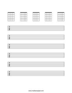 Blank Guitar Sheet Music