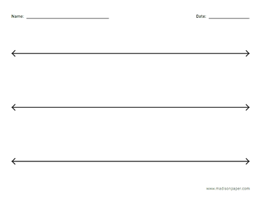Blank Number Line