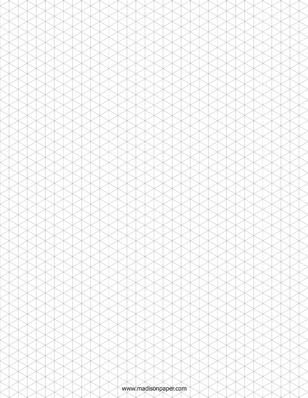 Isometric Graph Paper Madison's Paper Templates