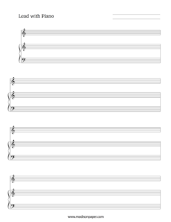 Piano Sheet Music With Treble Voice