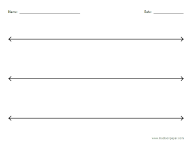 Blank Number Line